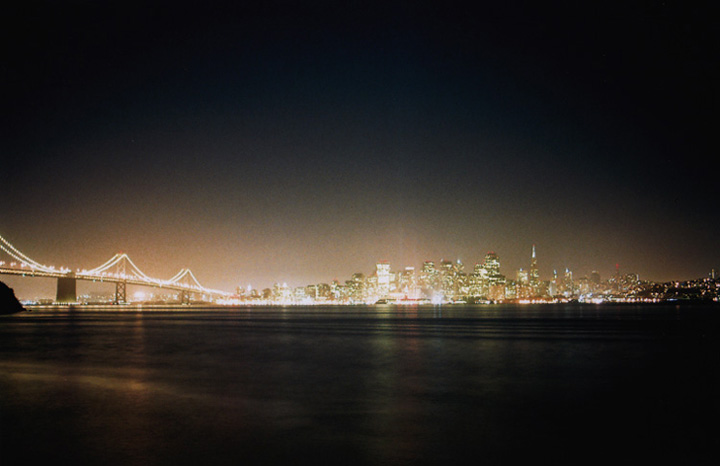 サンフランシスコの夜景 from トレジャーアイランド